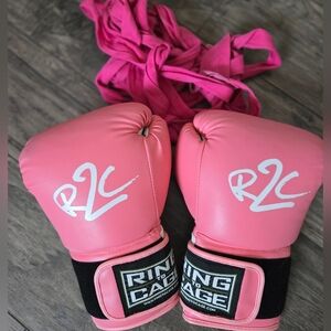 Ring to Cage Pink Boxing Gloves